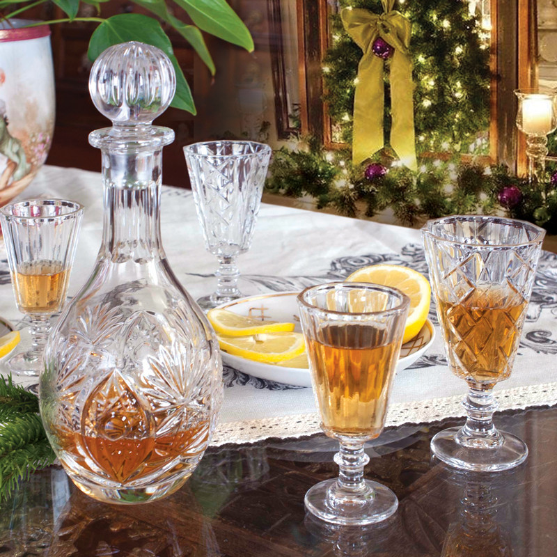 4 pc Faceted Shot Glass Set Lafitnik Russian Ryumka 50 ml Лафитник Рюмка