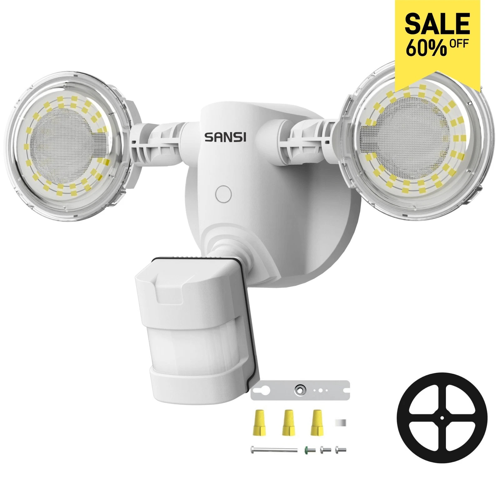 SANSI 4000LM 30W LED Motion Sensor Security Light Outdoor Waterproof Wall Lamp