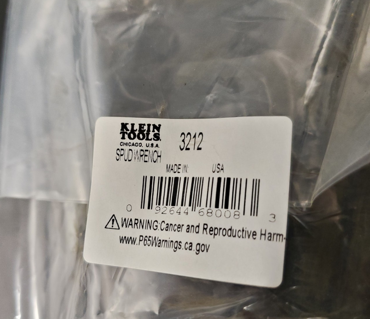 Klein Tools 1-1/4 & 1-7/16 in. Spud Wrench Set 3212-H & 3213-H NOS Made in USA