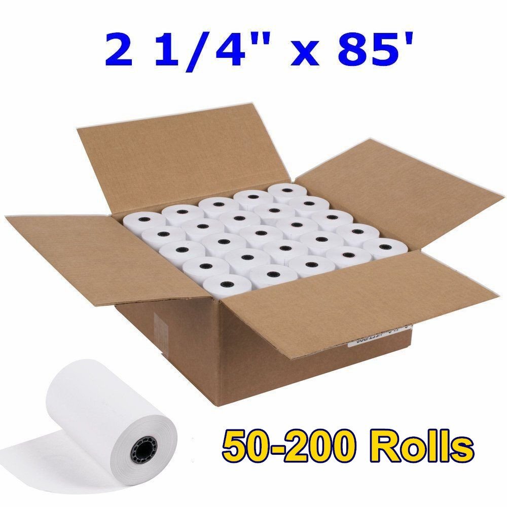50-200 Rolls Case 2 1/4" x 85' Cash Register POS Receipt Thermal Paper Free Ship