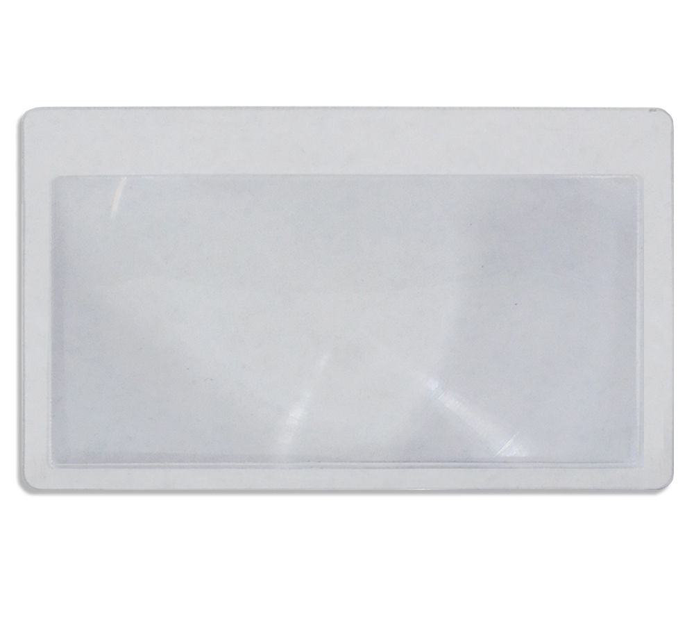 Fresnel Lens 4 Pack Credit Card Pocket Size Magnifier Firestarter with Sleeve