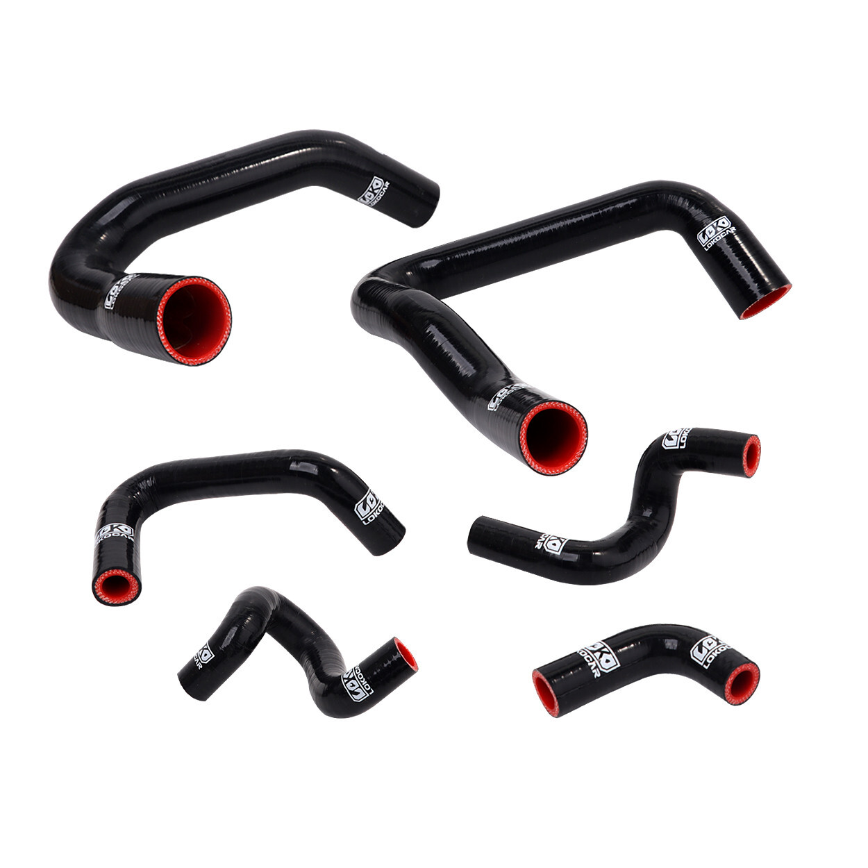 Silicone Radiator Hose Piping Kit Fits For 1986-1993 Mustang GT LX Cobra Black