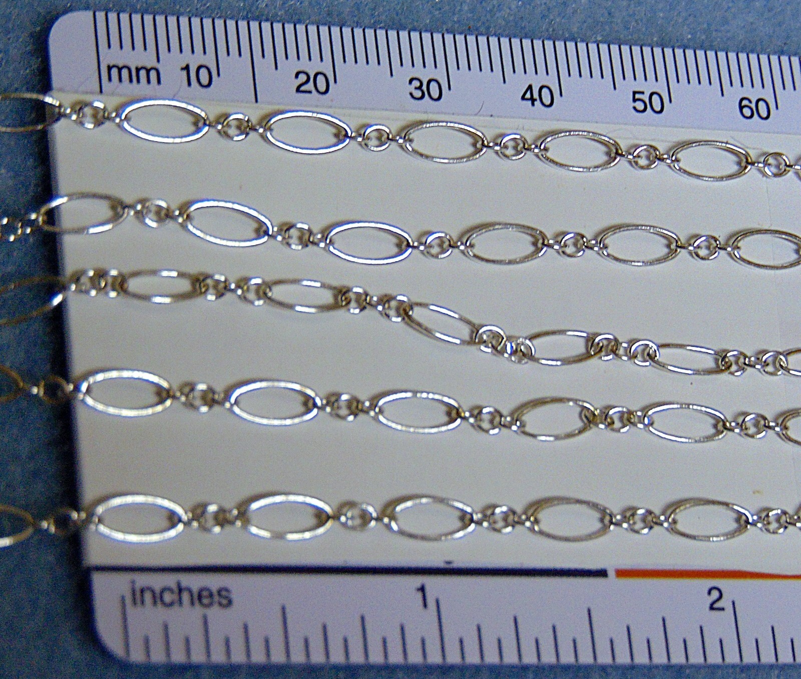 Sterling Silver Long and Short Chain 3.6mm Oval Various Lengths 925 Quality
