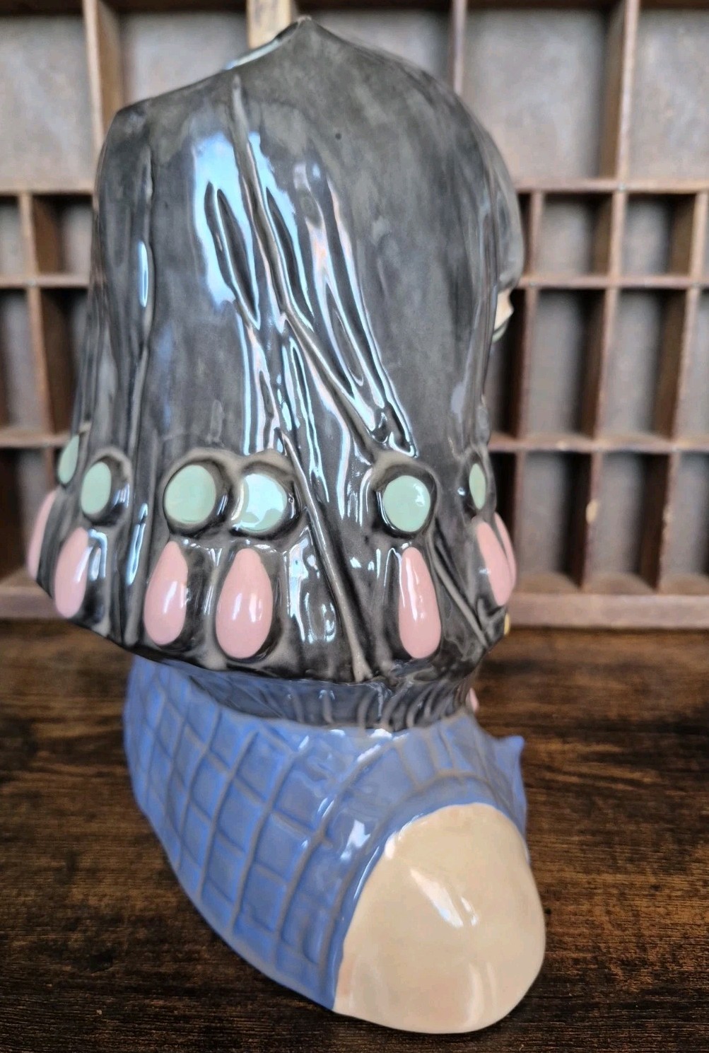 1994 Cleopatra Lady Head Vase Ltd Ed Unforgettable Women Larry Zimpleman 89/100