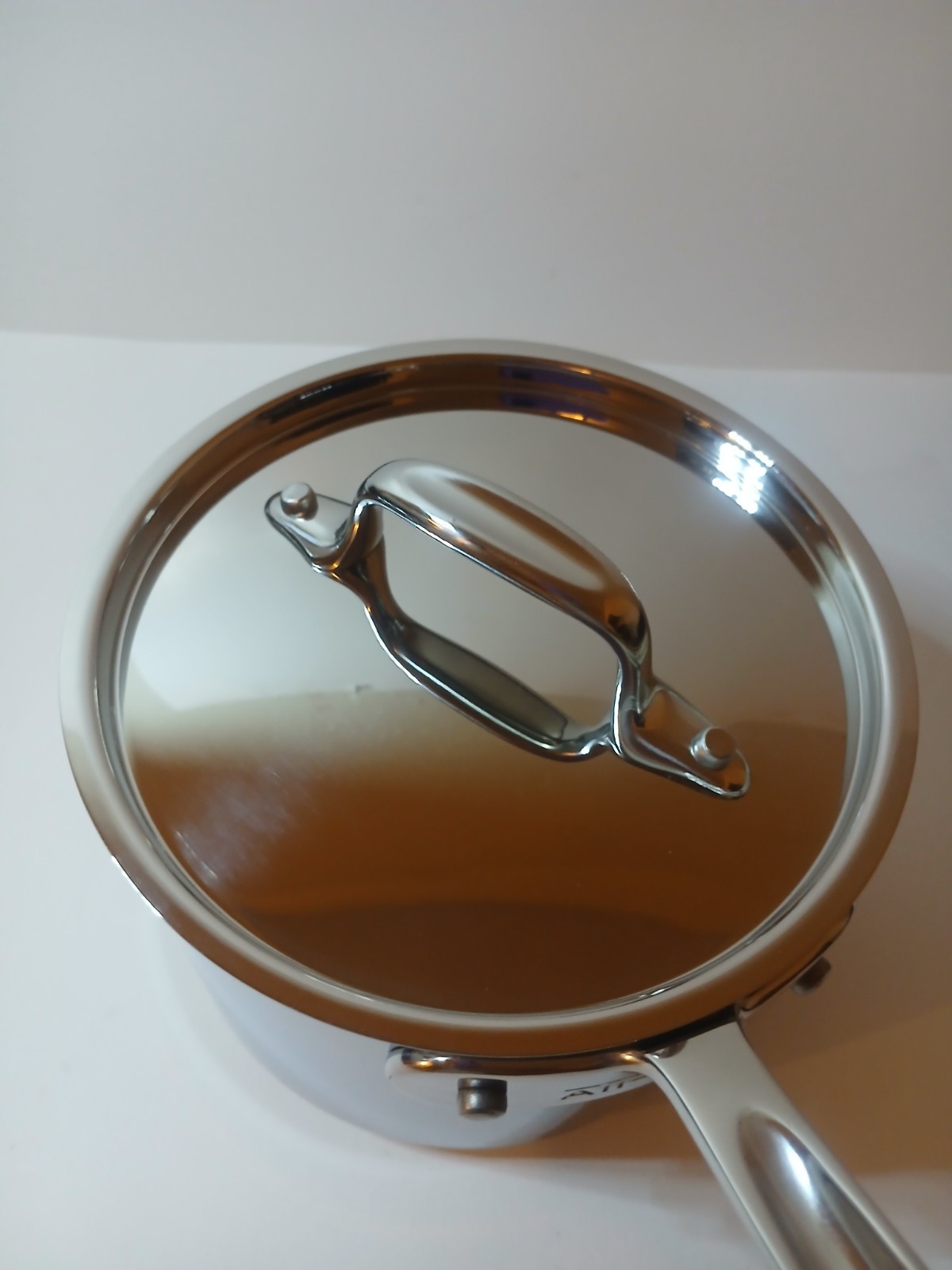 All-Clad MetalCrafters Stainless 2-qt Sauce Pan with Lid Open Box
