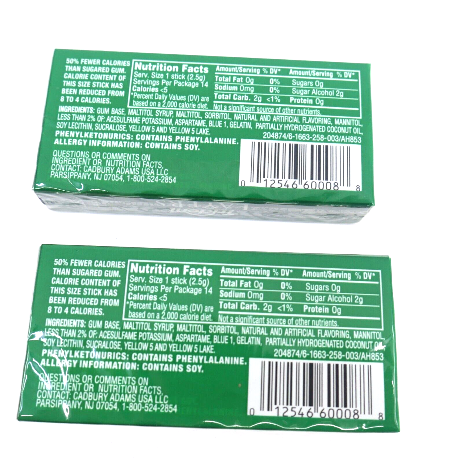 2 packs Trident Layers Green Apple + Golden Pineapple GUM *Collectible* sealed