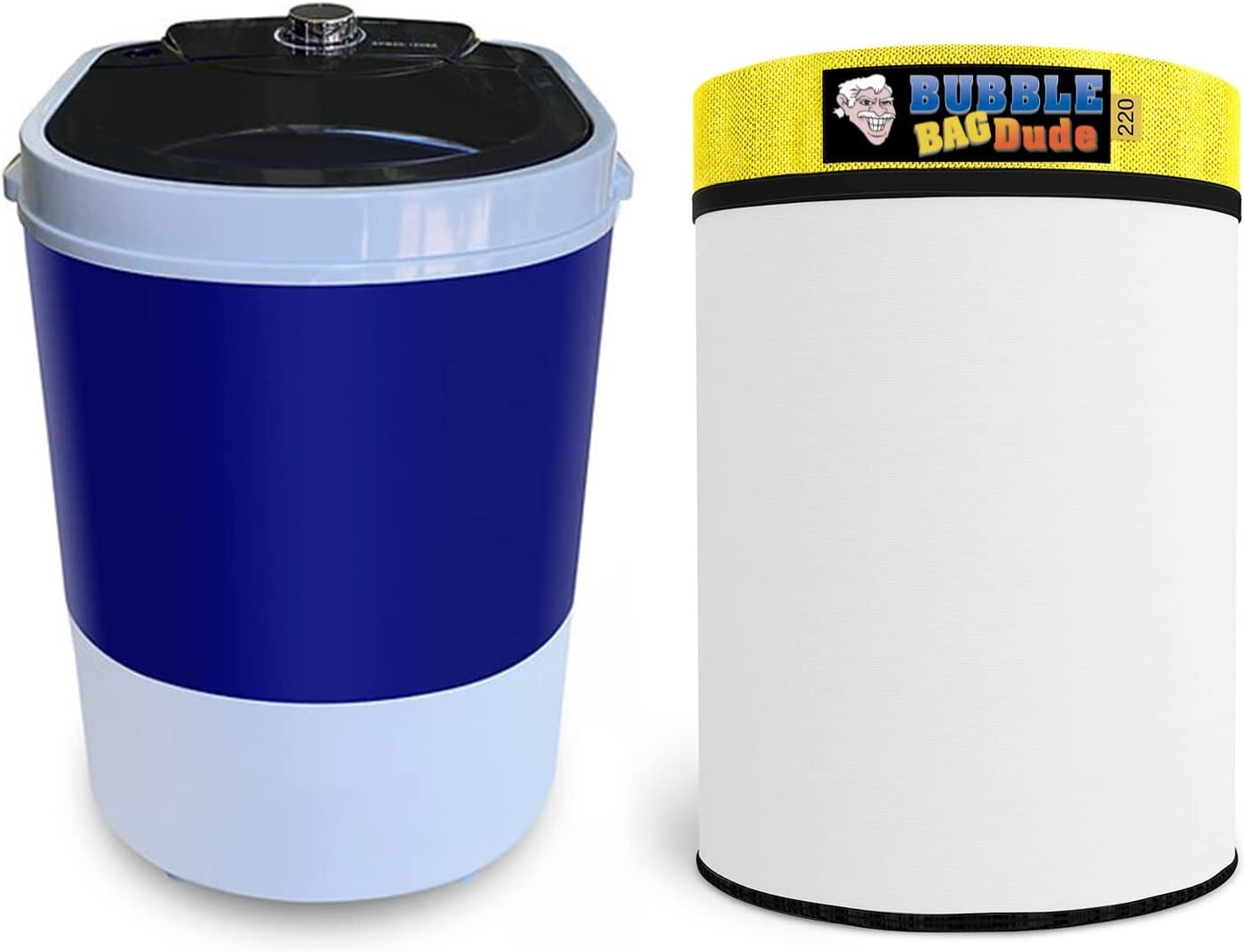 BUBBLEBAGDUDE Bubble Machine 5 Gallon with 5 Gallon Zipper Bag Wash Bag