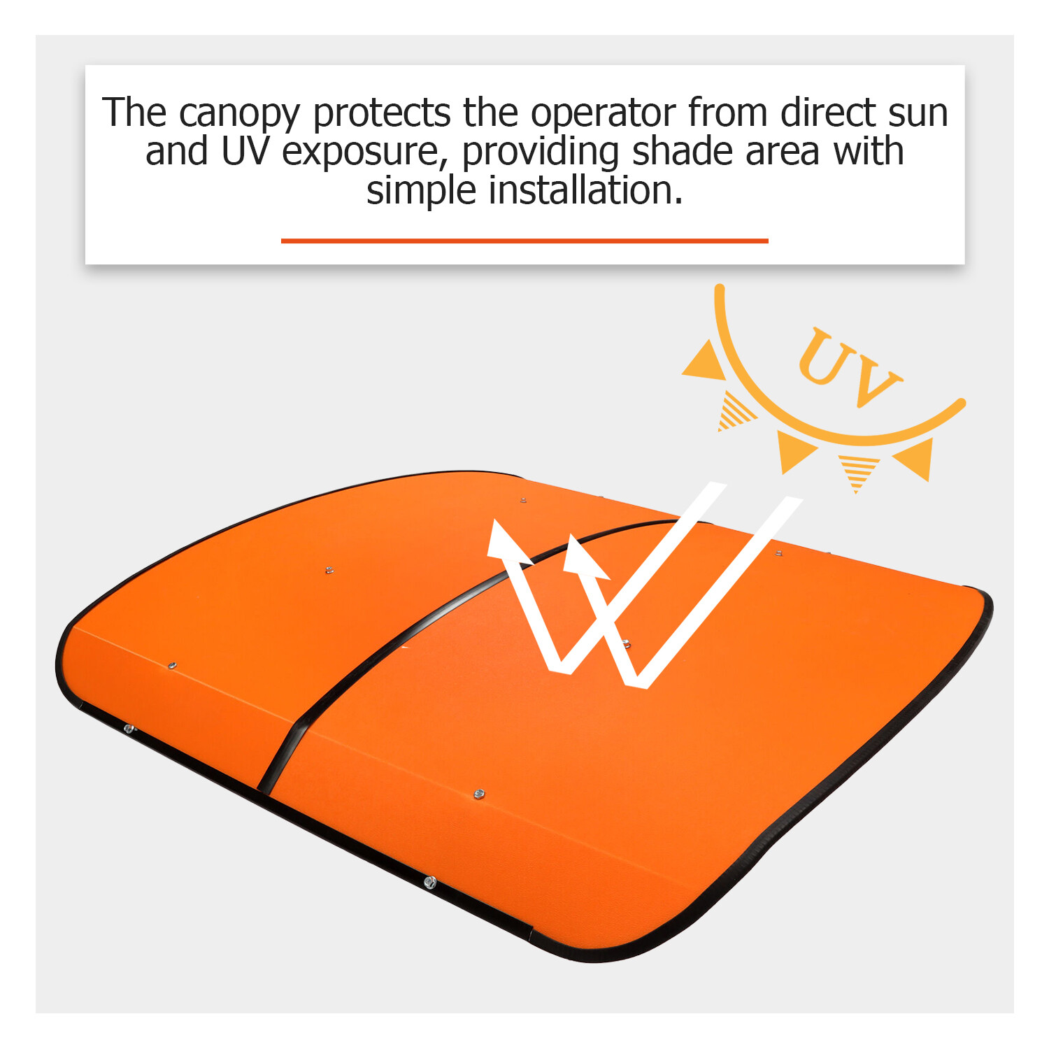 Tuff Top Tractor Canopy for ROPS 48 x 48 Sun Shade Roof
