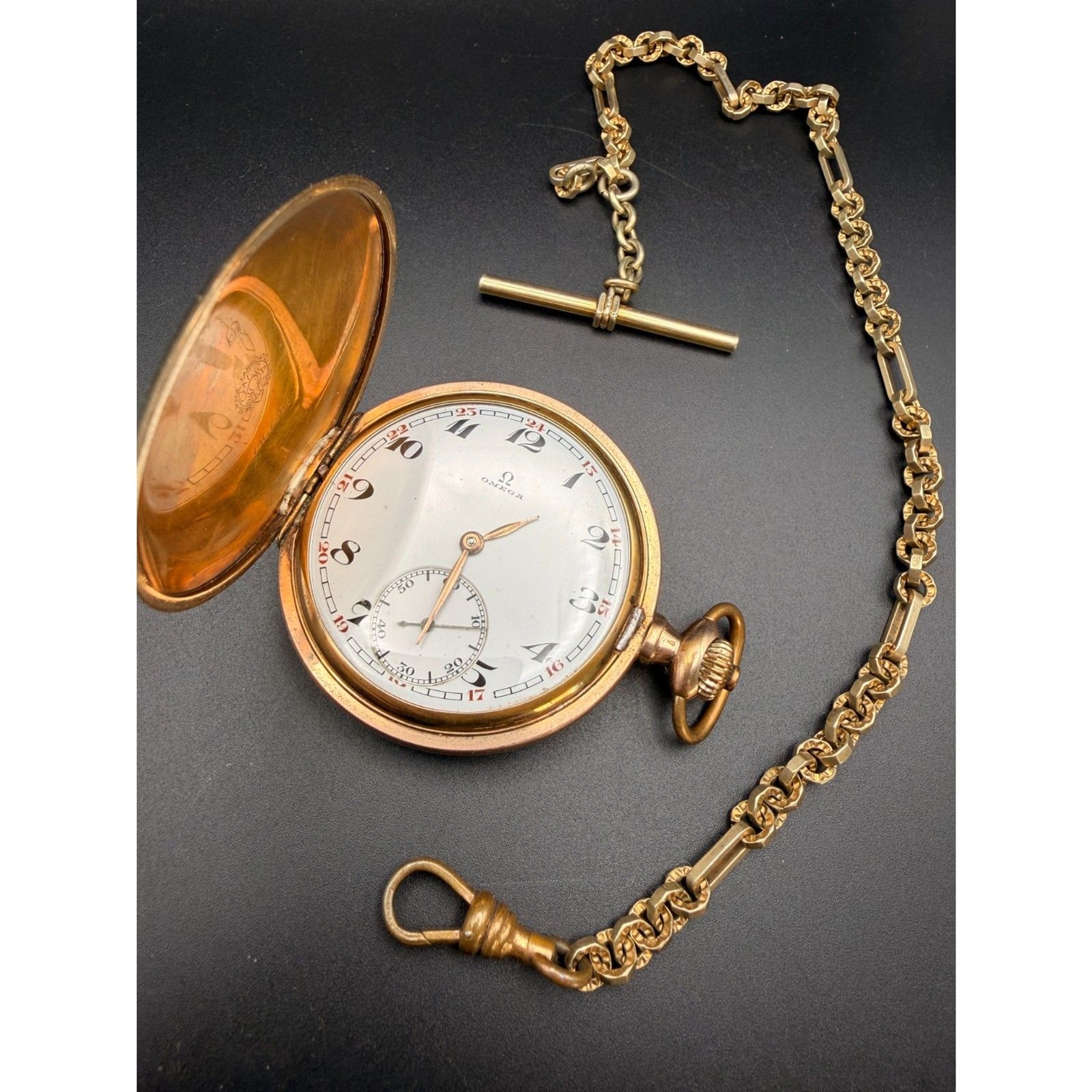 1923 Omega Pocketwatch - Hunter Case 2 Adjustments