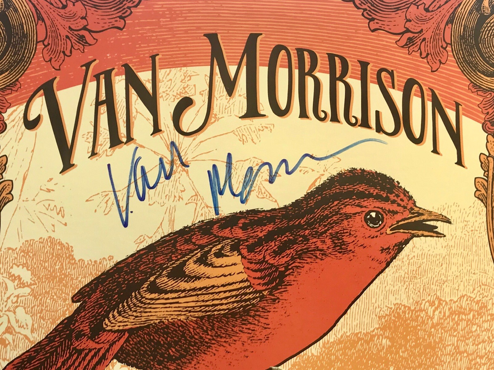 Van Morrison signed album keep me singing lp autographed new