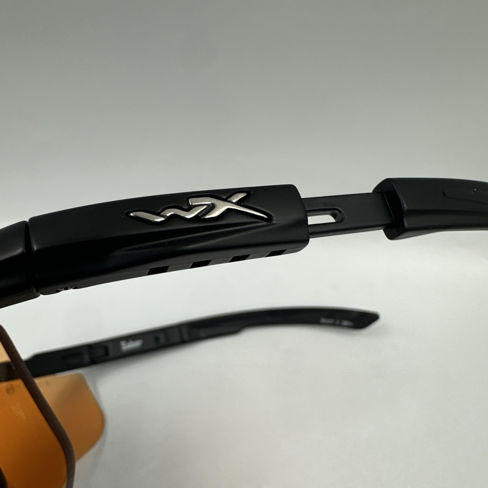 Wiley X Z87 Saber Shooting Safety Glasses Black Frame Orange Lenses w Bag, Strap