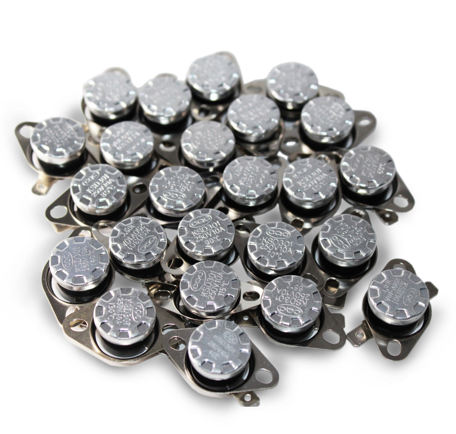 2Pcs/lot KSD301 N.C 55°C Thermostat Temperature Thermal Control Switch 10A 250V