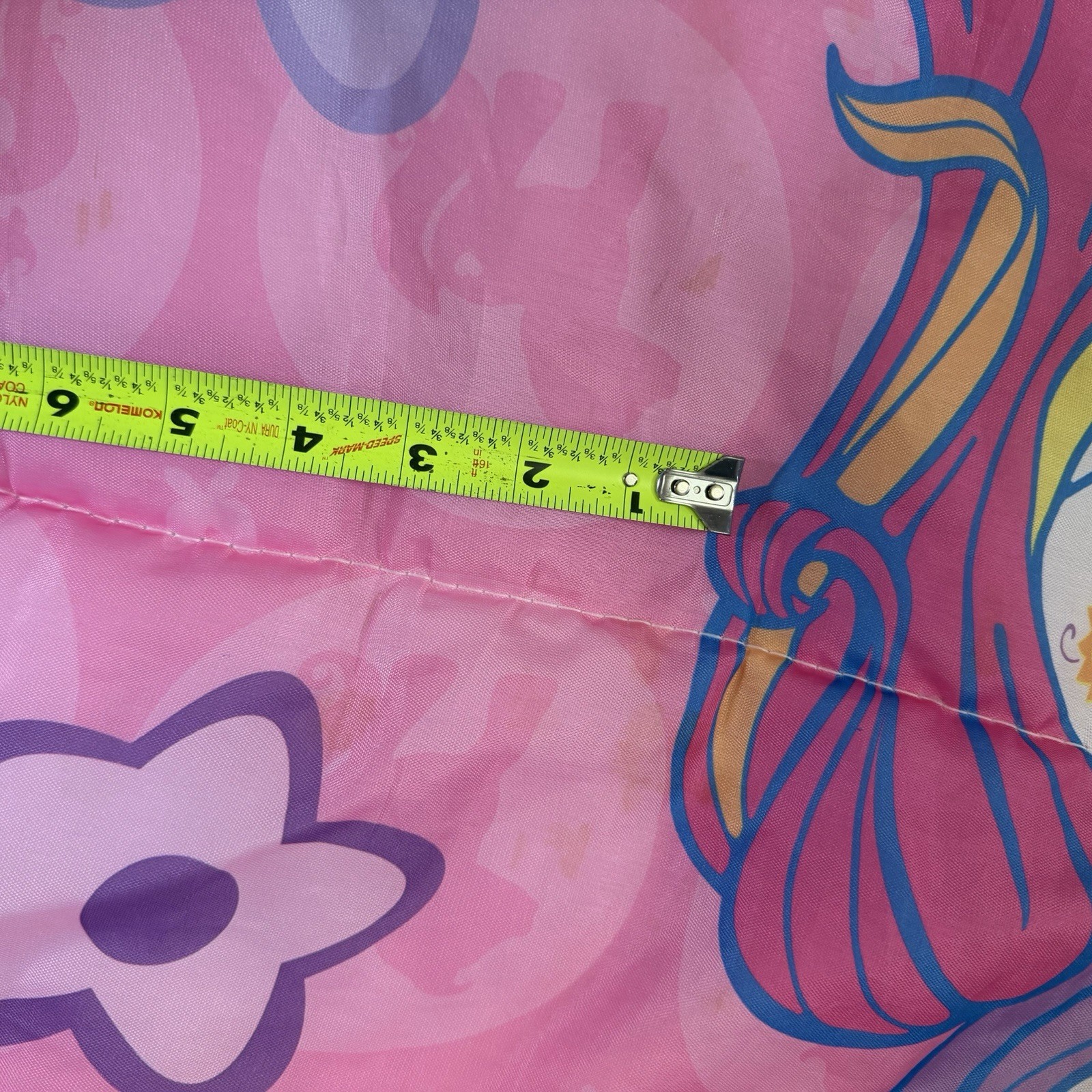 VTG ‘03 My Little Pony Pink Sleeping Bag G3 Sparkleworks Pinkie Pie Star Catcher