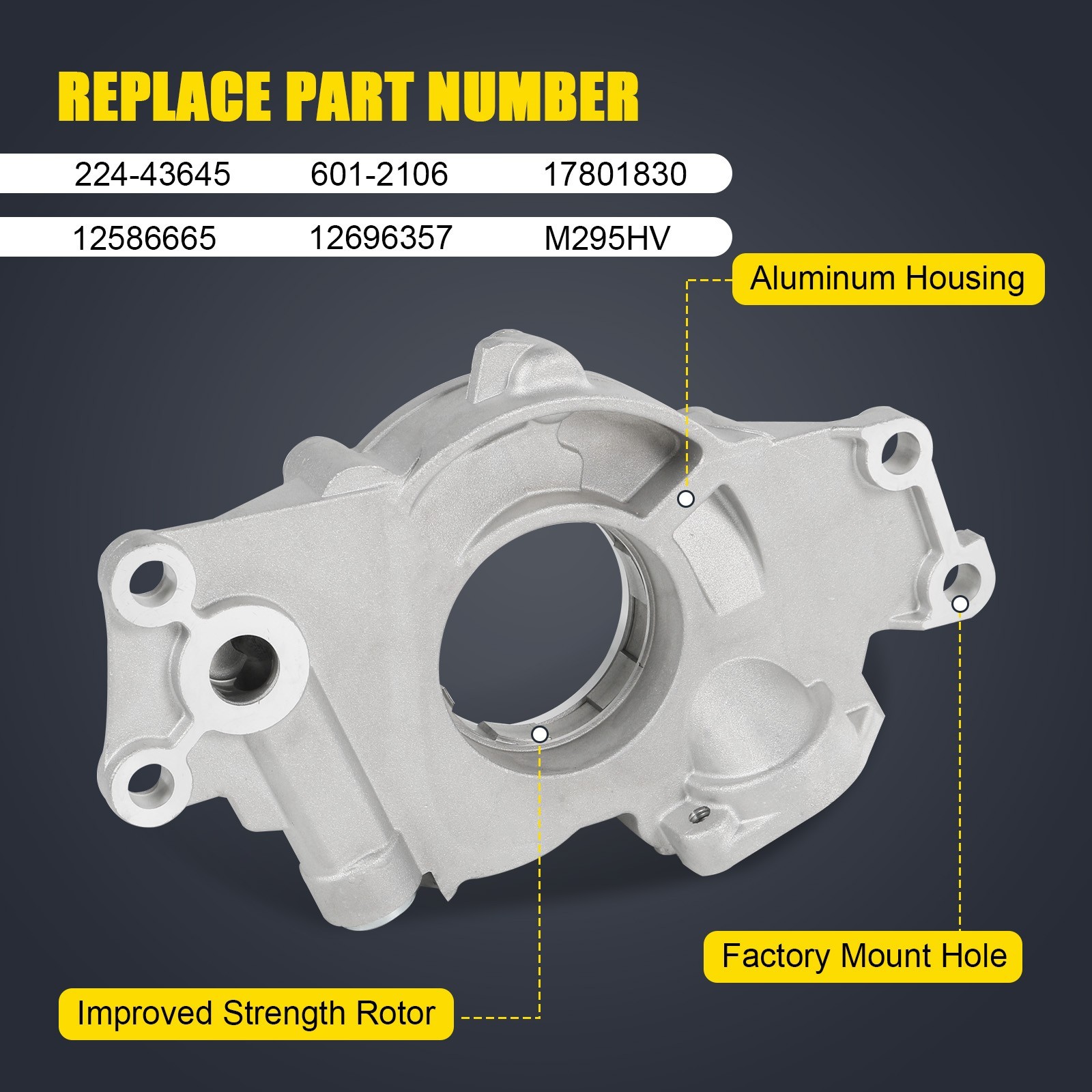 M295HV High Volume Melling Oil Pump Kit For 4.8L 5.3L 6.0L Silverado
