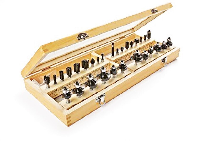 30 Irwin Marples 1/4" Carbide Router Bit Set Roundover Roman Ogee Cove 1901049