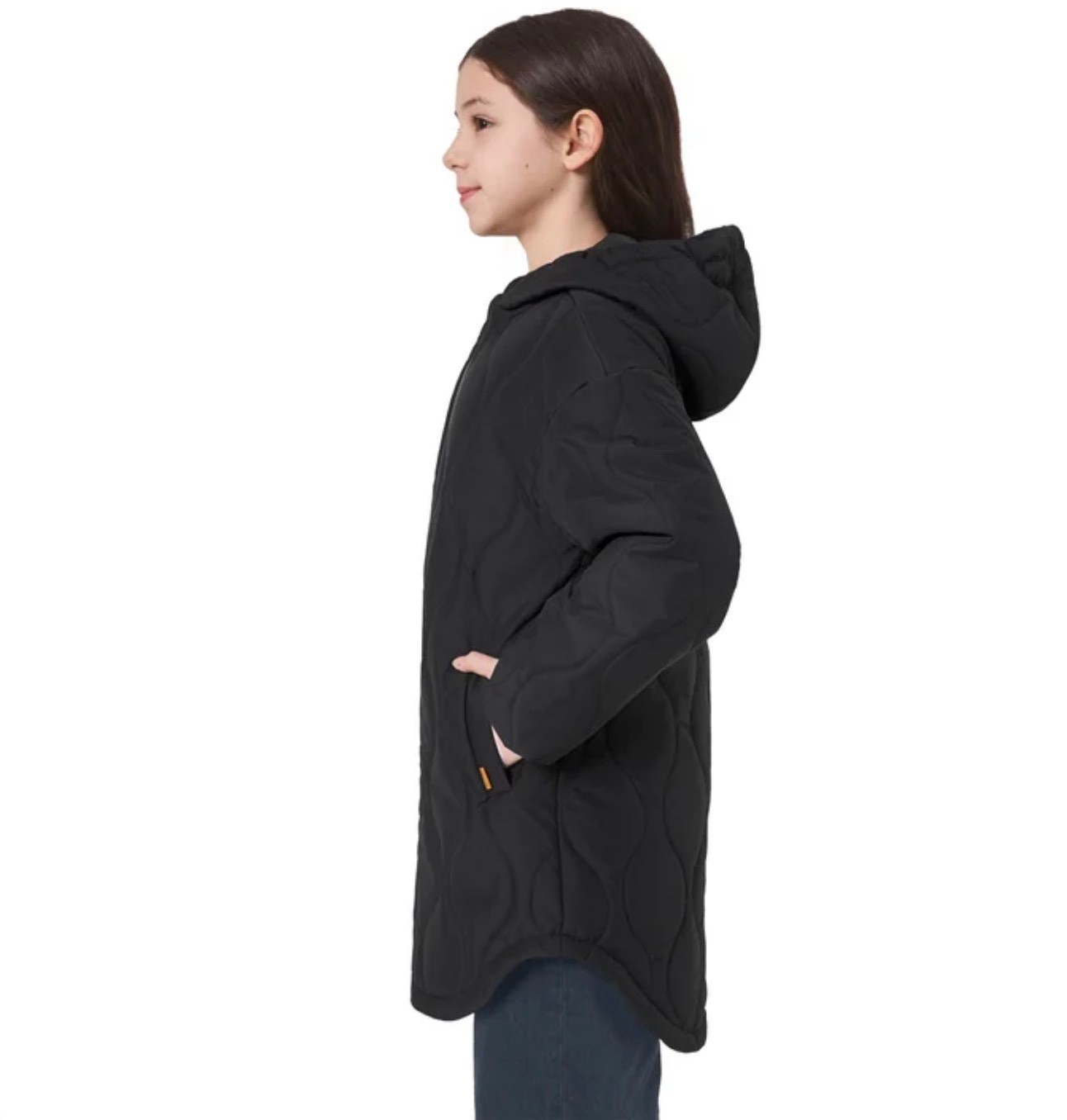 Mondetta Youth Quilted Wind/Water Resistant Jacket, Black, Size XS/S/M