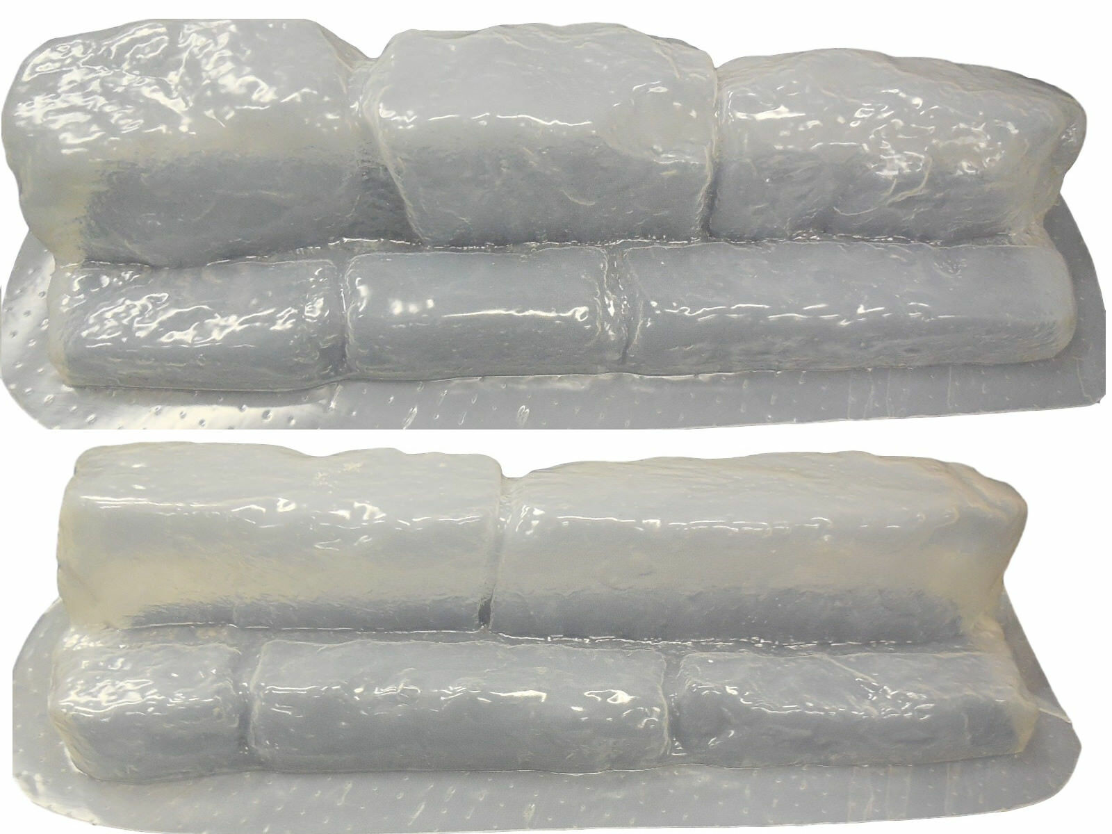 Flagstone Rock Look Border Edger Edging Craft Concrete Molds Set of 2 - 5021 MC