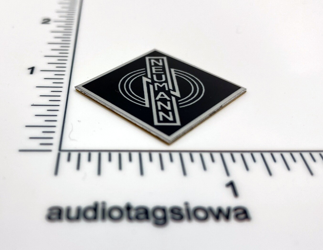 Neumann Badge Logo - Custom Made Thin Aluminum