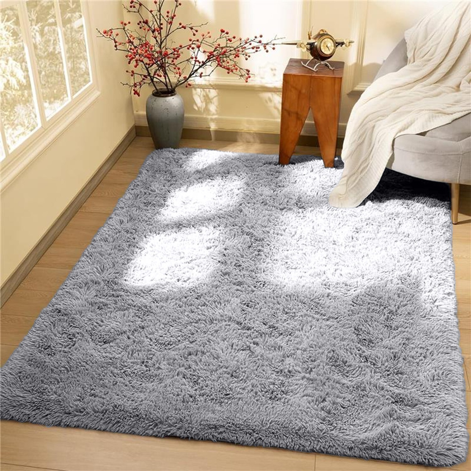 Large Rugs Non Slip Fluffy Shaggy Area Rug Living Room Bedroom Carpet Floor Mat