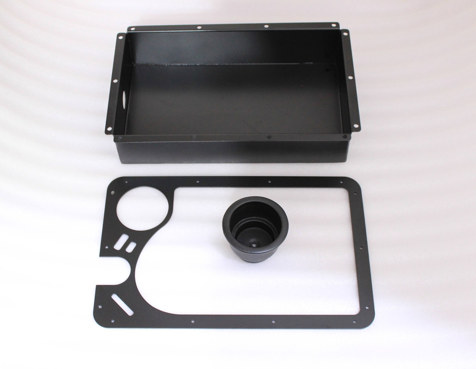 Recessed Trolling Motor Foot Pedal Pan Tray Steel New Black
