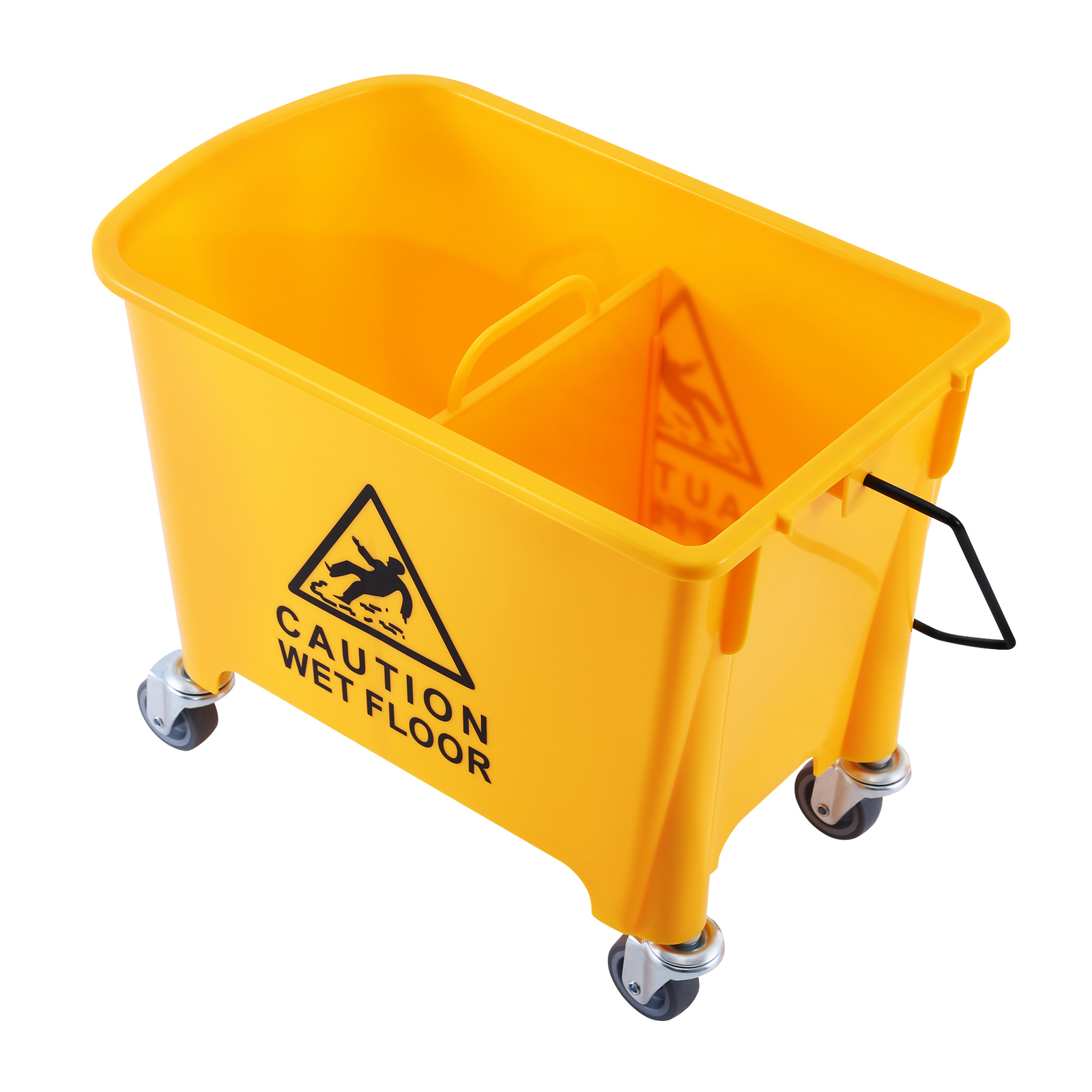 5 Gallon Mini Mop Bucket with Side Press Wringer Combo Rolling Cleaning Cart