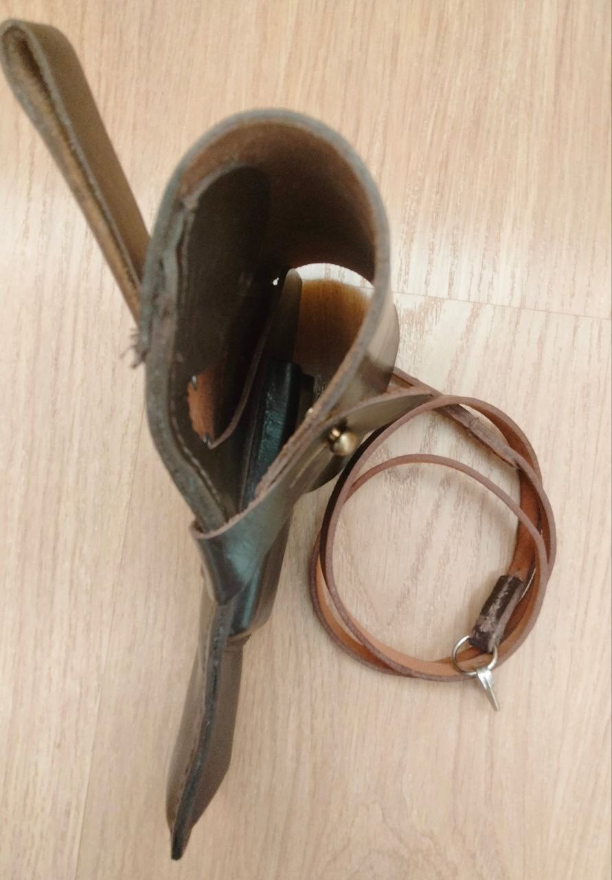 ✅🔥USSR Original Red Army Tokarev TT-33 pistol belt holster & lanyard,marking 80