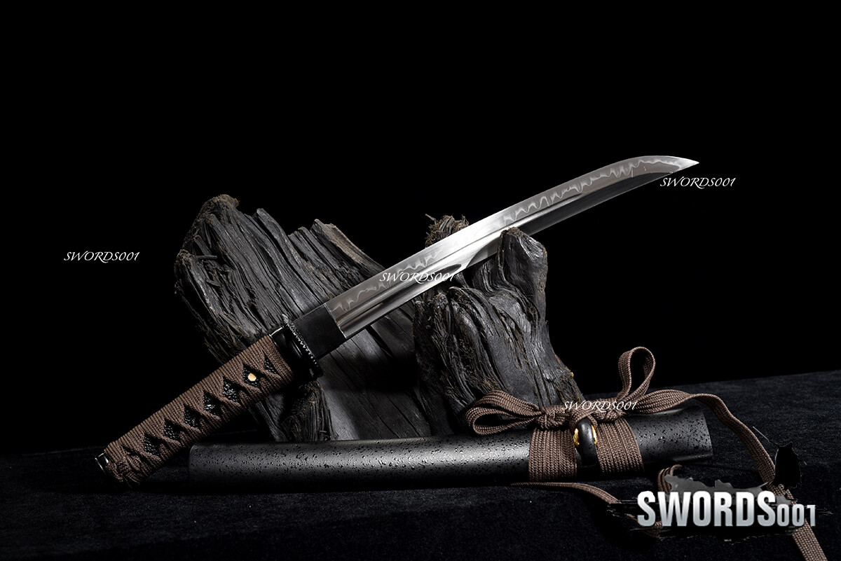 Self Defense Clay Tempered Sharp Knife Japanese Samurai Short Sword Tanto 20 In