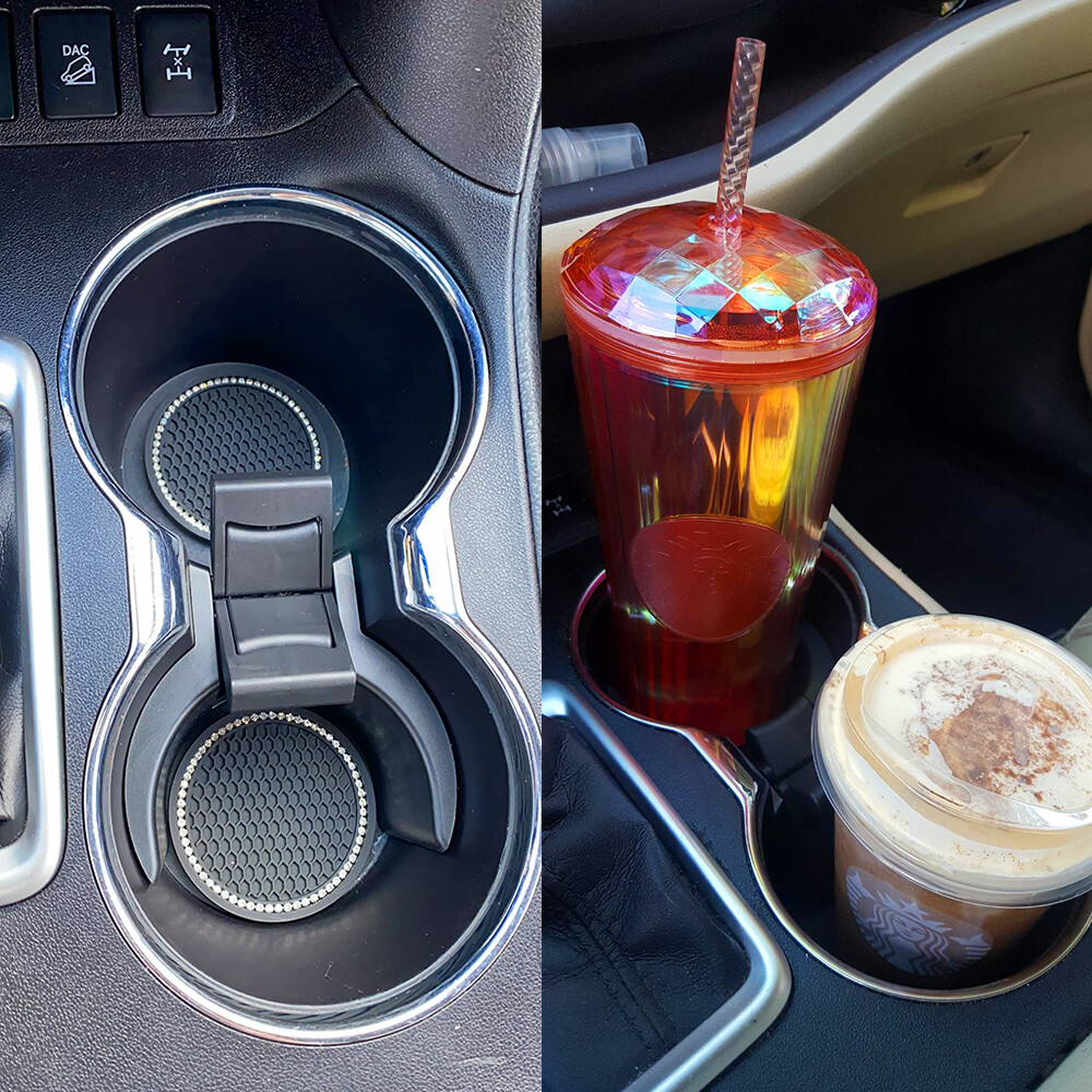 Center Console Cup Holder Divider Insert For 2014-2019 Toyota Highlander