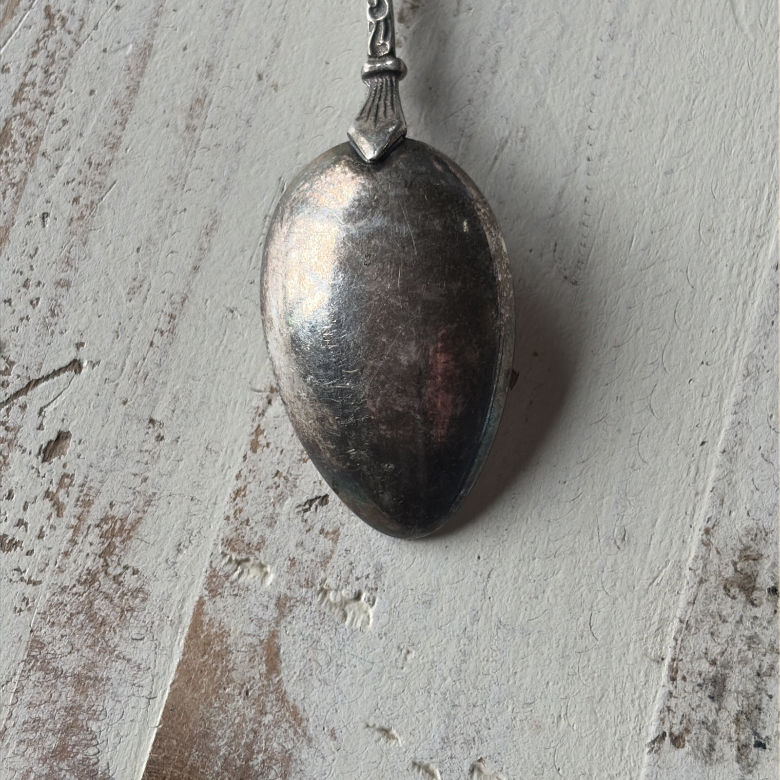 German Vtg Silver 800 Beer Stein moving parts souvenir spoon Germany Silber 800