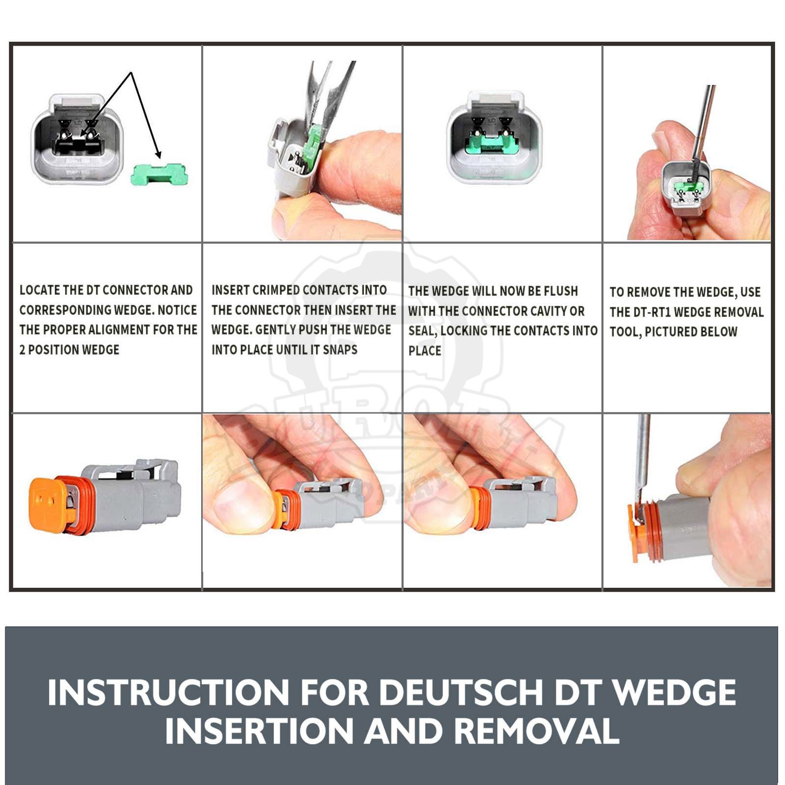 1650PCS Genuine Deutsch Connector Kit Stamped Contacts For 14,16,18,20 GA.WIRE