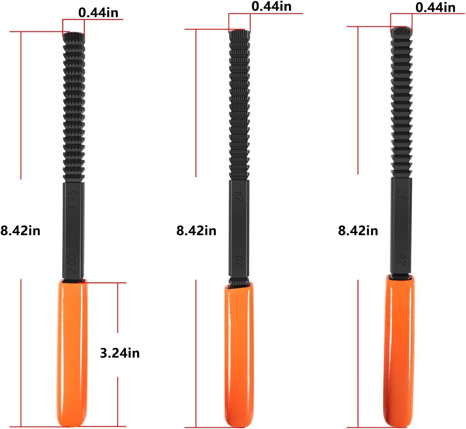 3 Piece Thread Restorer File Chaser Set Metric & SAE Repair Hardward DIY 2573