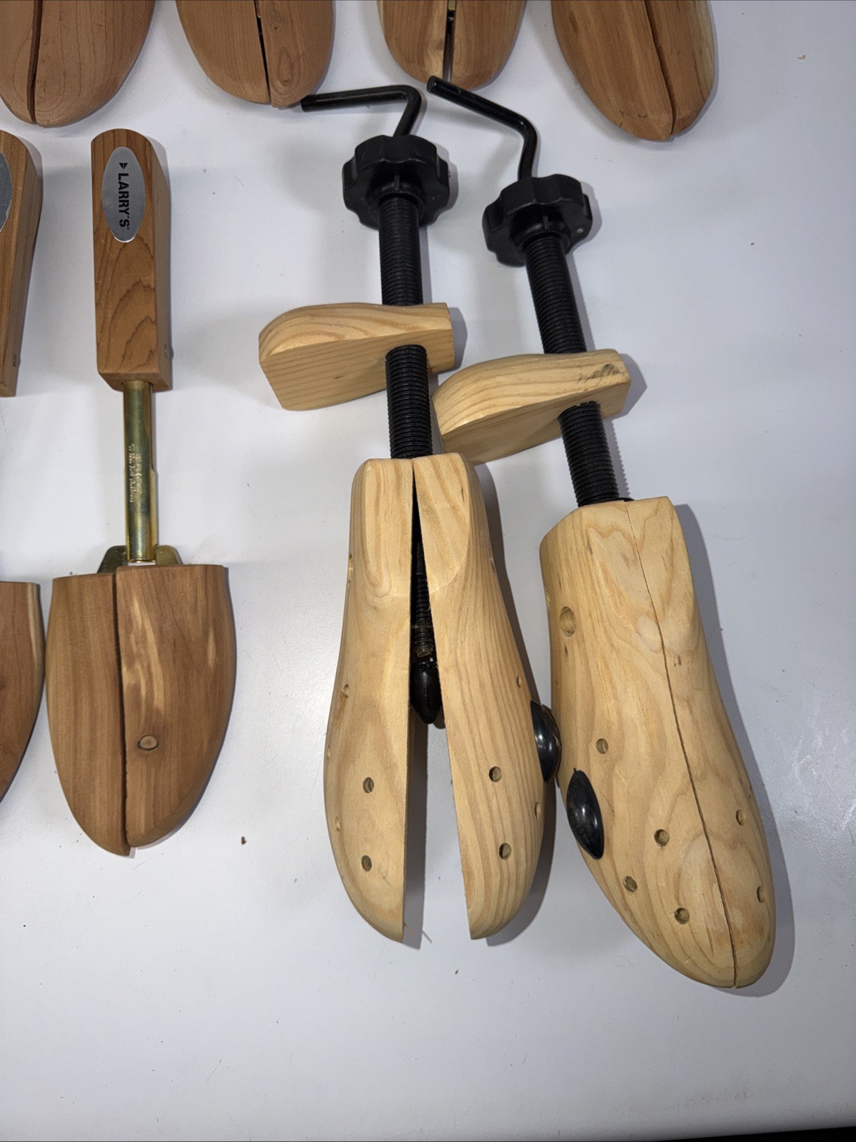 Lot 12 Pairs Cedar Shoe Trees Wood Adjustable Mens Women’s Larry’s + Others