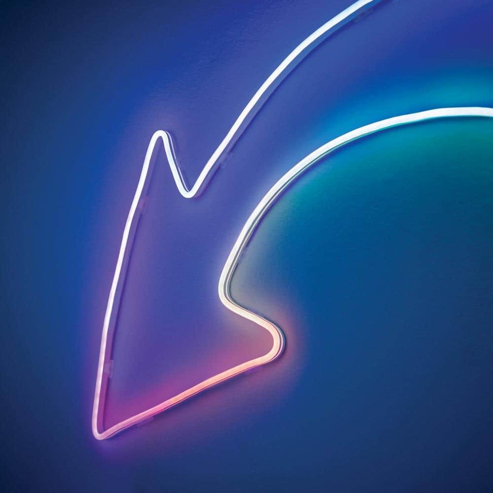 9 ft RGBWIC Color Changing Dimmable Plug-In LED Neon Flex Strip Light