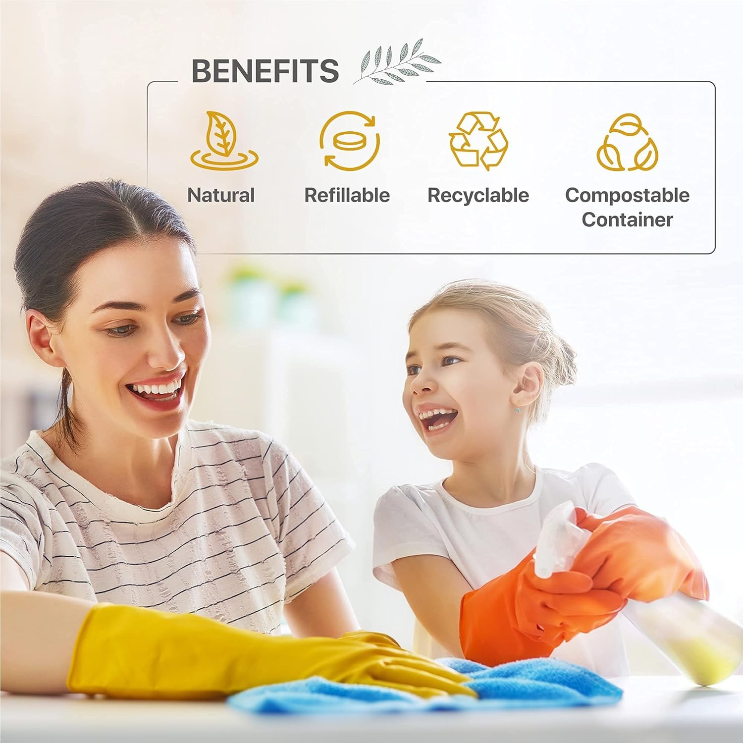 All Purpose Cleaner Refills - 144 fl oz Total, Effective and Safe