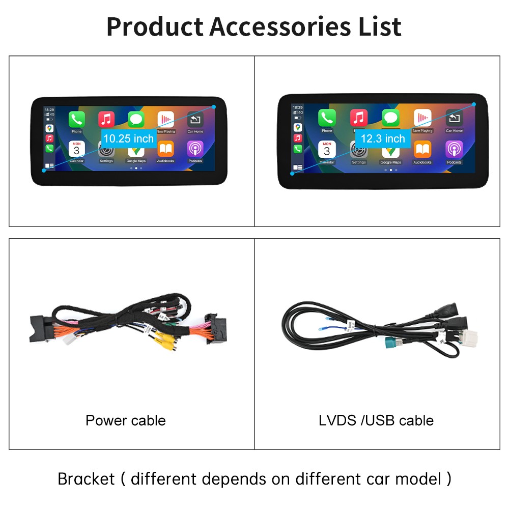 12.3''Stereo Multimedia Touch Screen For Benz C W205 GLC X253 V W447 NTG 5.0