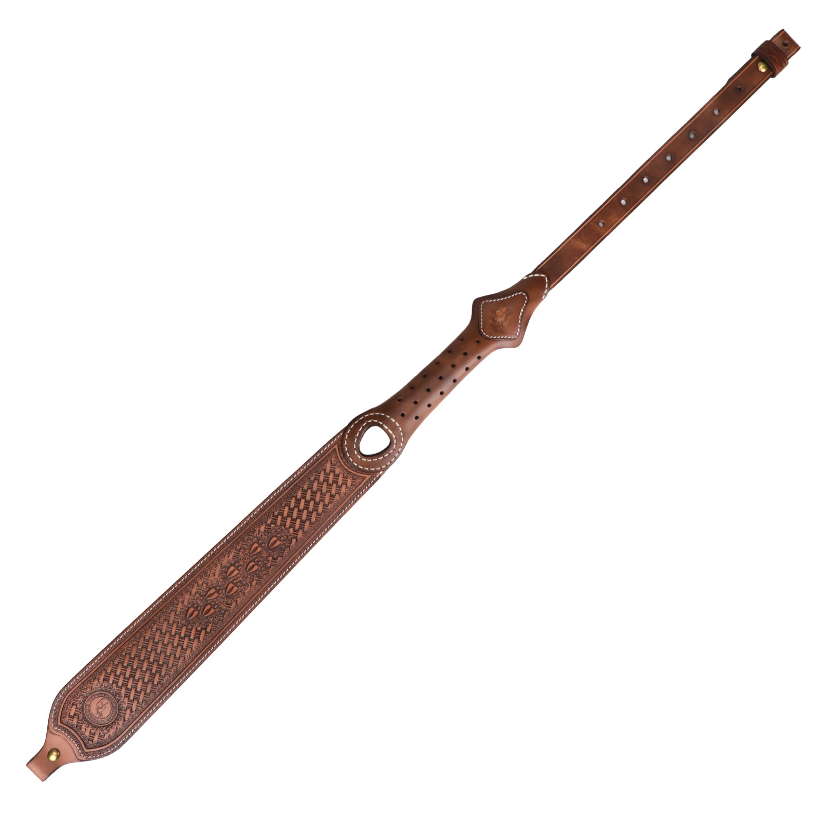 Tourbon Vintage Leather Rifle Sling Gun Carrying Strap Shooting Rest Adjustable