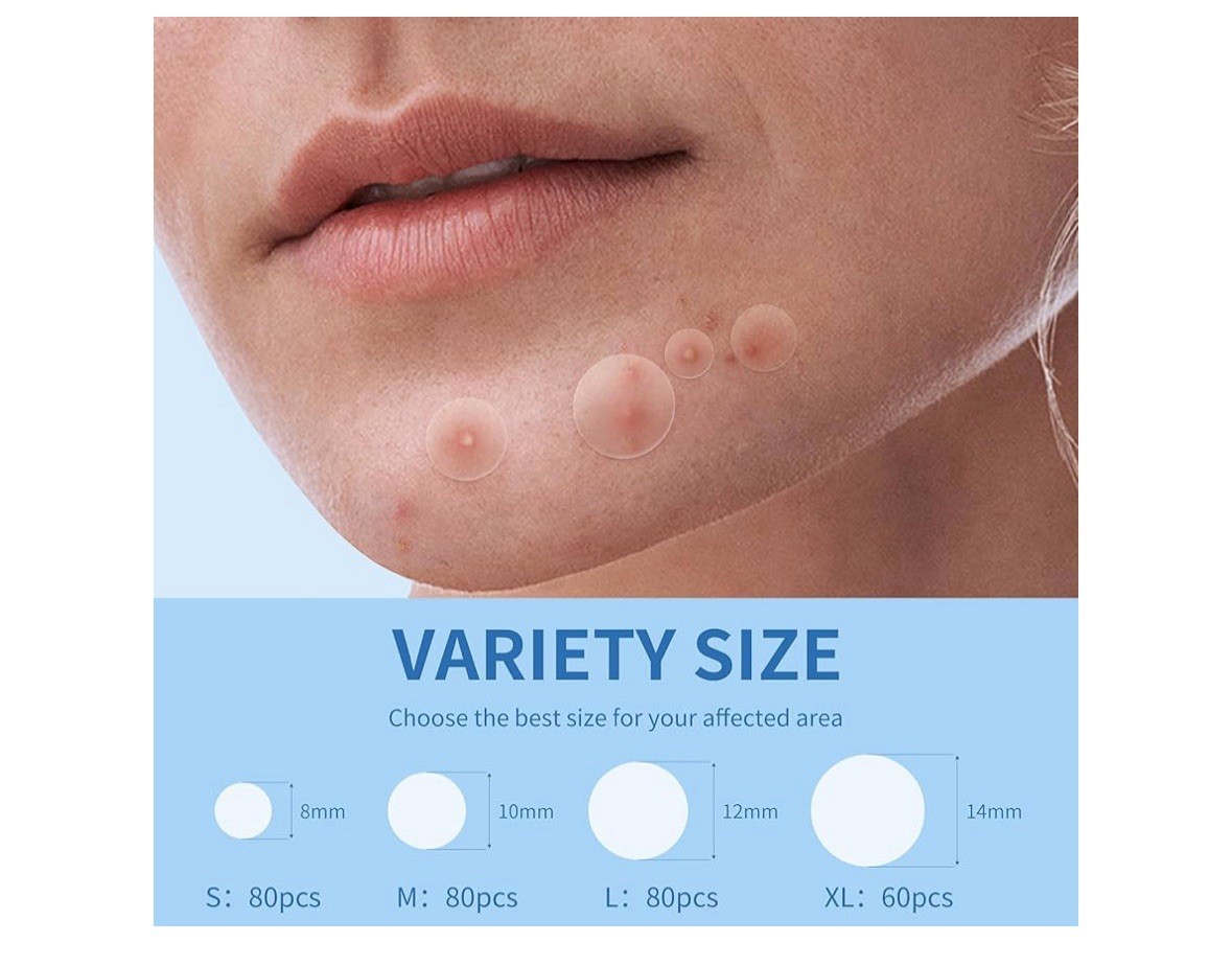 Pimple Patches for Face, 4 Size 300 Counts Acne Patches