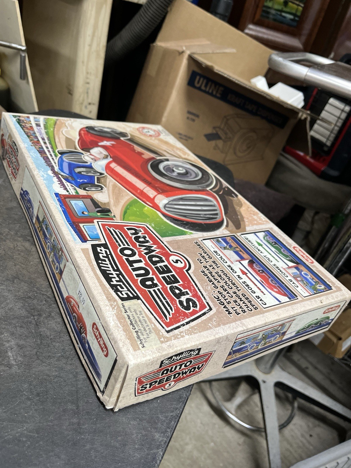 Schylling Auto Speedway Tin Windup Race Car Game NEW #3