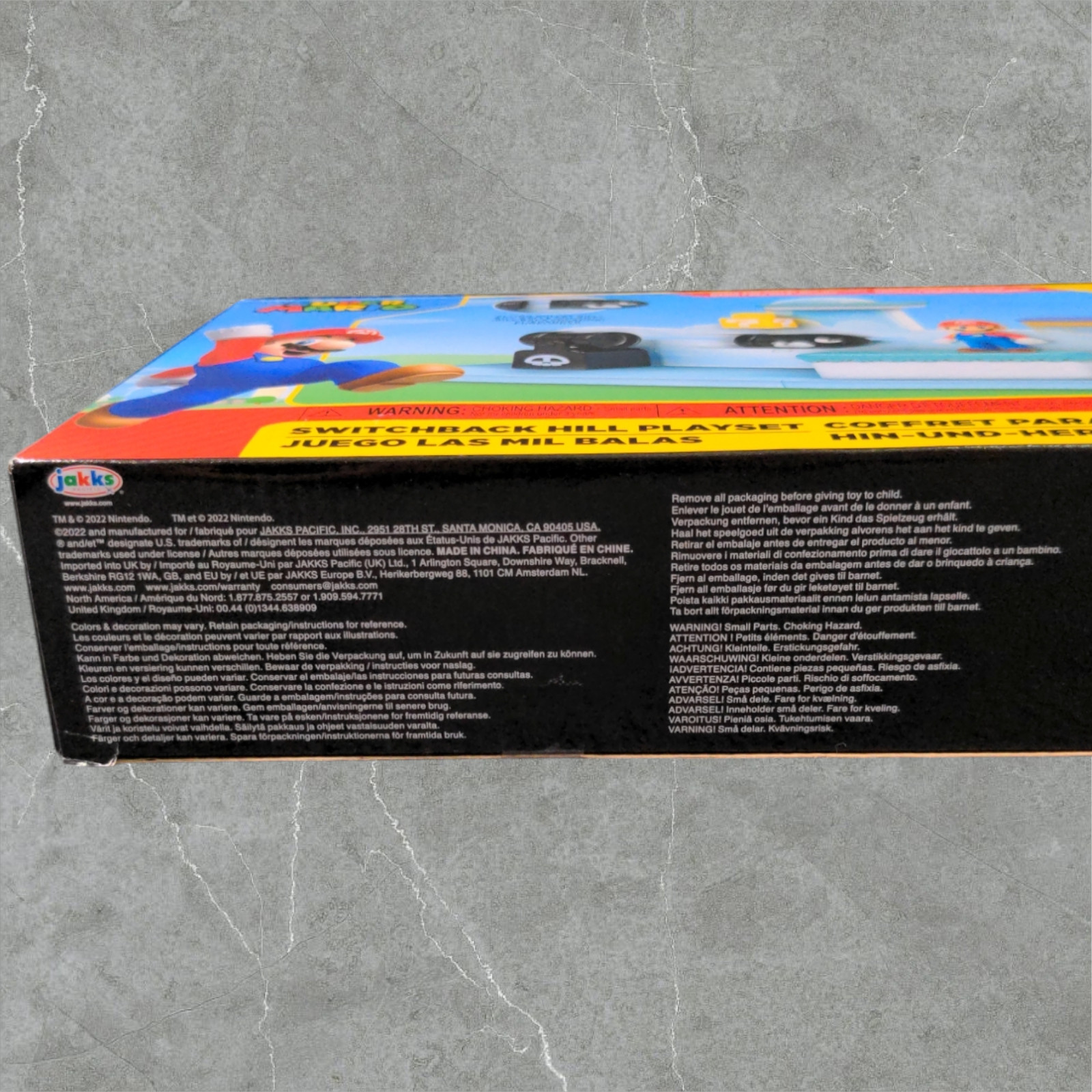 Jakks Pacific Super Mario Switchback Hill Playset 3 Interactive Pieces