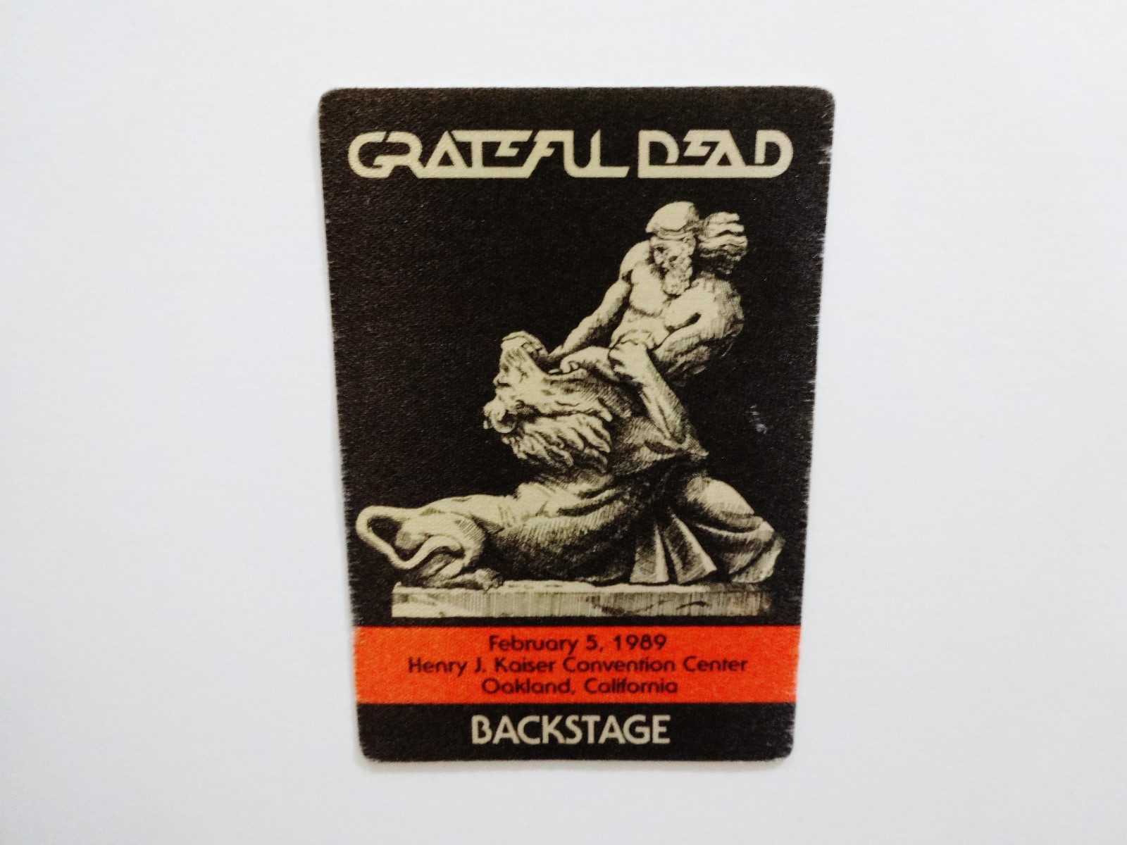 Grateful Dead Backstage Pass Oakland Kaiser 2/5/89 2/5/1989 Samson Delilah Lion