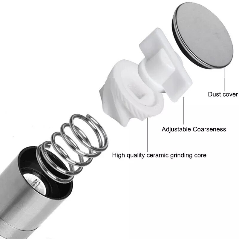 Double-head Grinder Pepper Sea Salt Grinder Manual Quick Milling Bottle