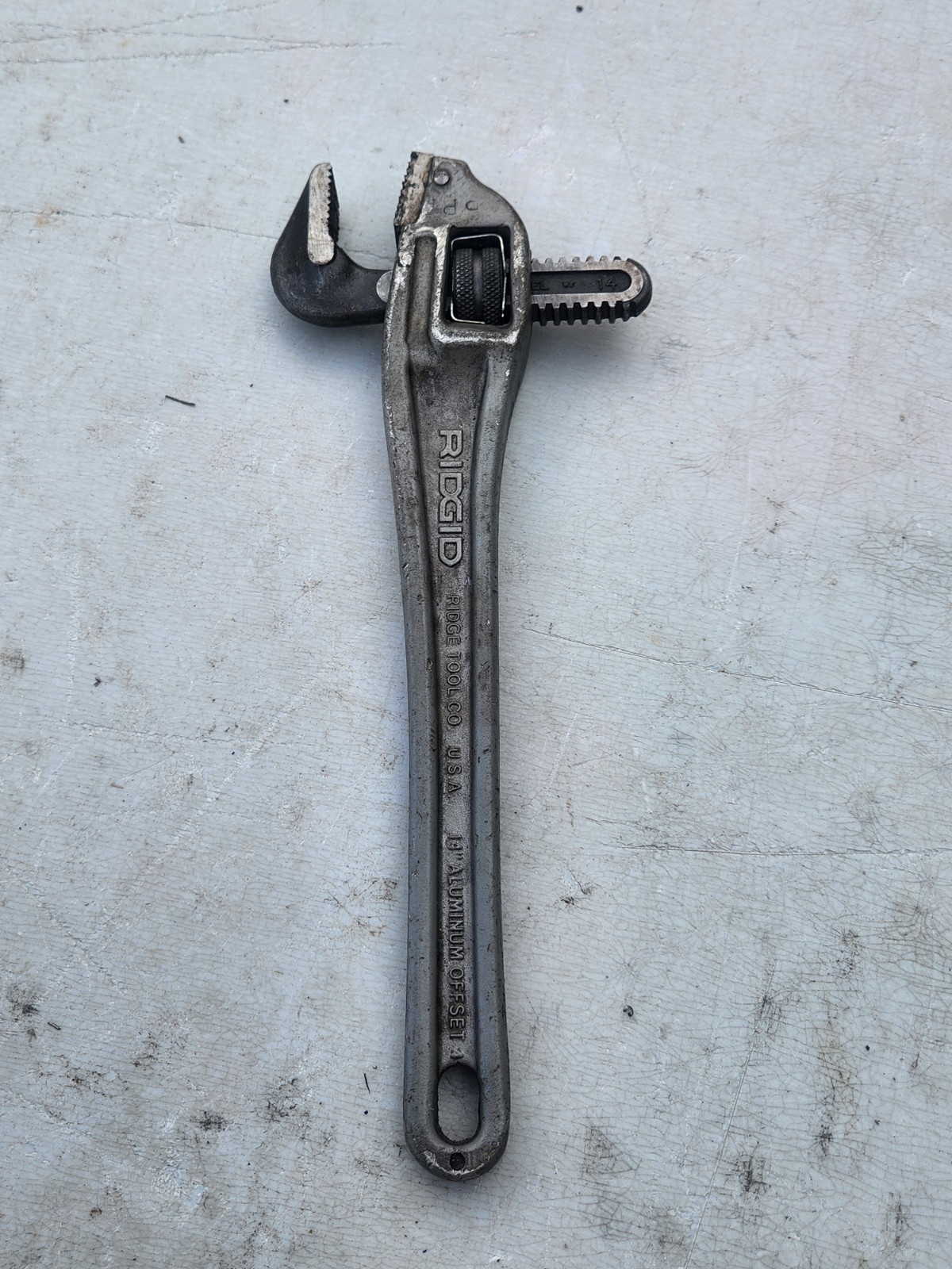 Nice Ridgid 14” Aluminum Offset Pipe Wrench, The Ridge Tool Company
