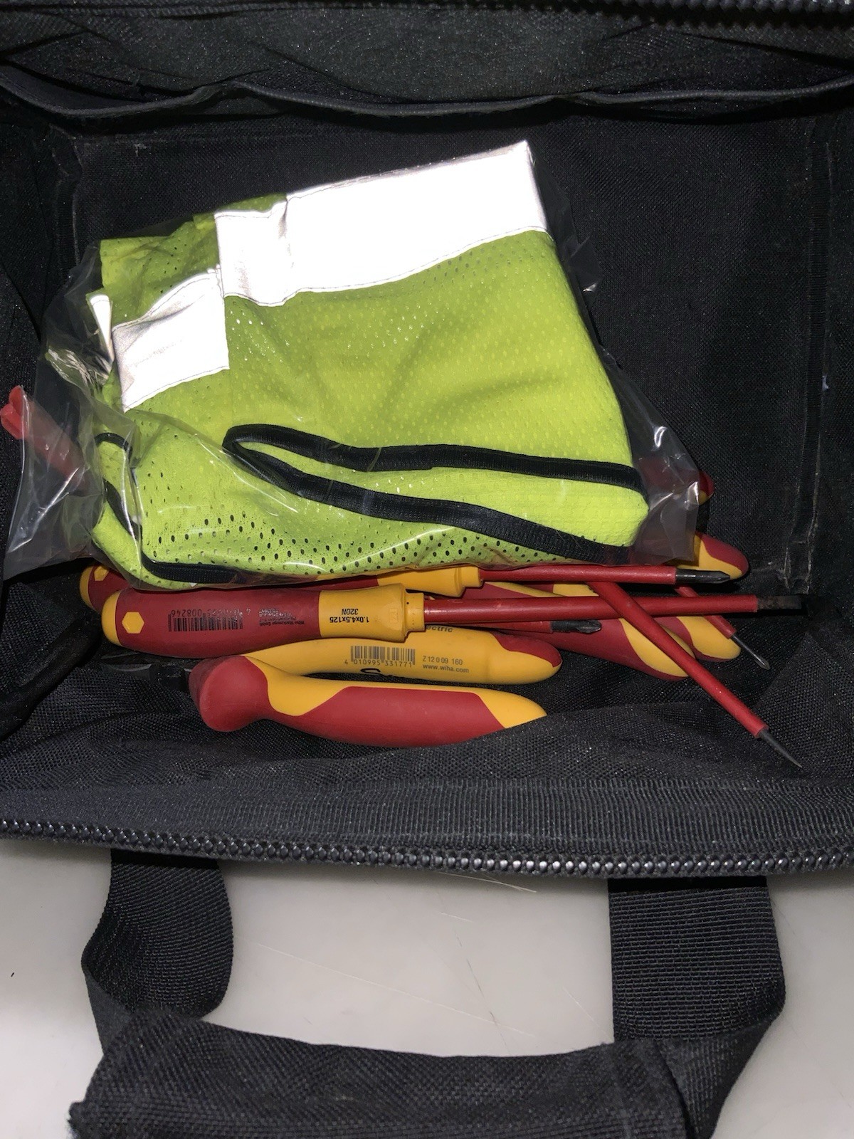 Wiha Insulated Industrial Pliers,Screwdriver, Bag, Meter & vest, 12pcs Total