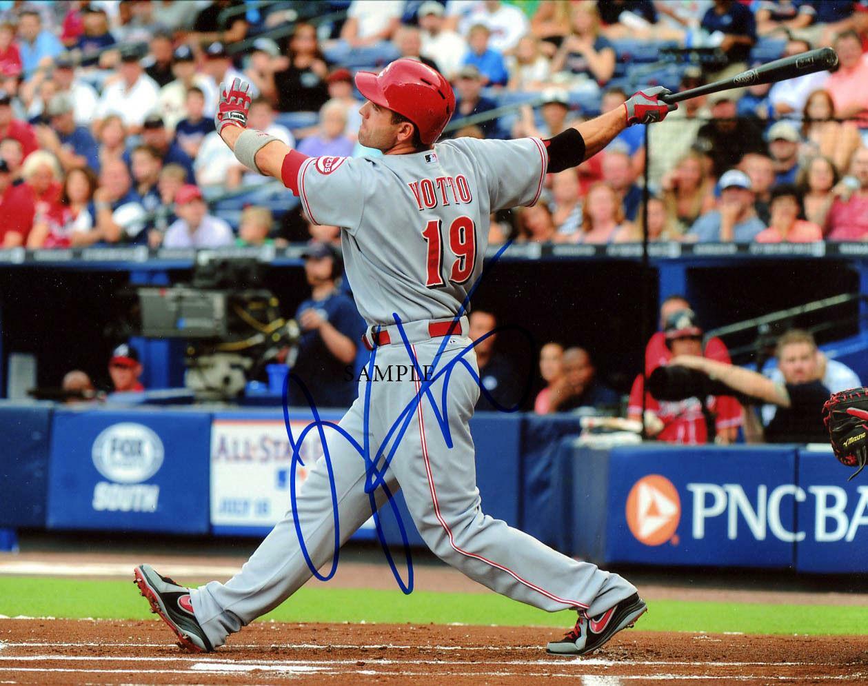 JOEY VOTTO REPRINT SIGNED 8X10 PHOTO AUTOGRAPHED CHRISTMAS GIFT MAN CAVE REDS