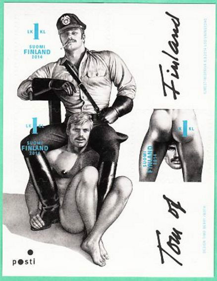 Erotic Gay Stamps World First Masculine Sheet Tom of Finland MNH Stamps 2014