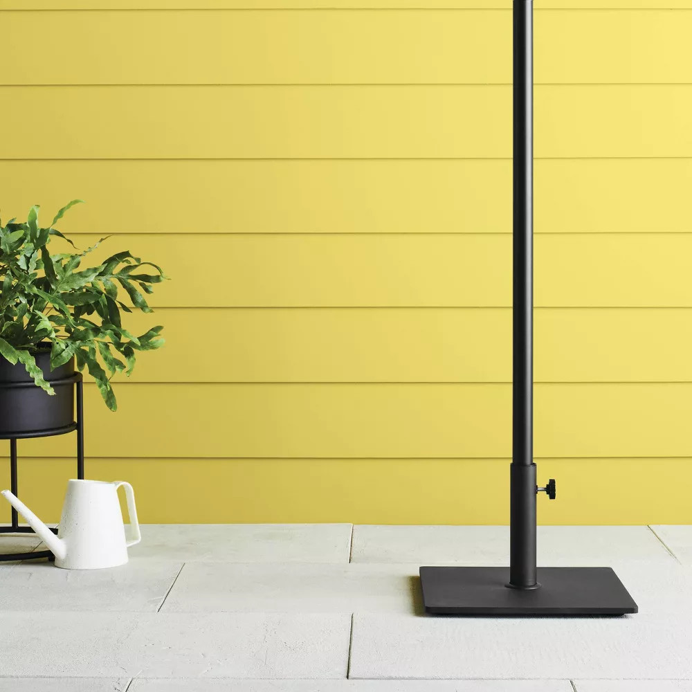 Room Essentials 25lb Black Steel Patio Umbrella Base Weather Resistant
