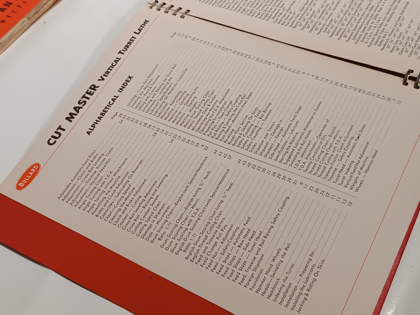 Lot of 7 Bullard Cut Master Vertical Turret Lathe Service & Instruction Manuals