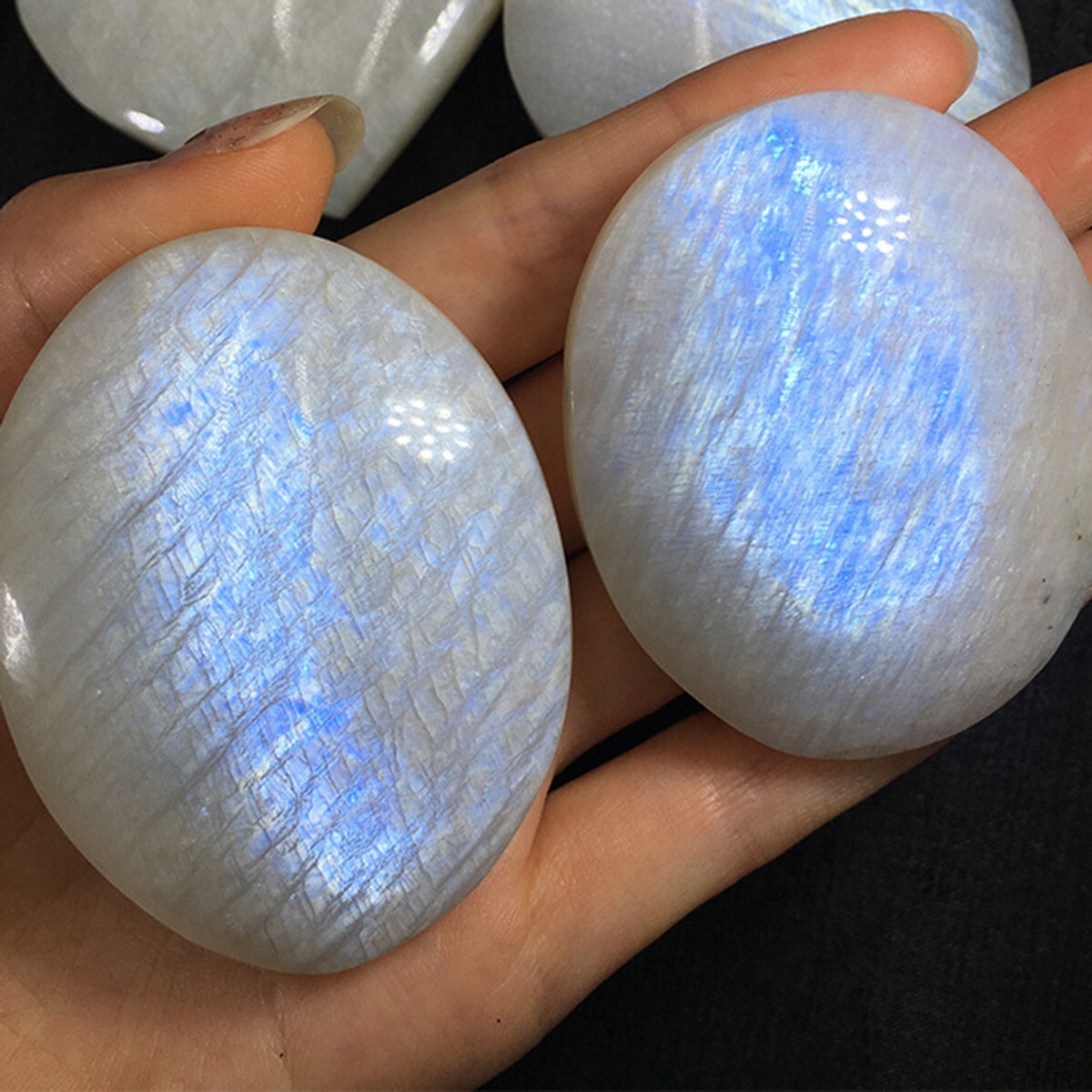 2" Large Moonstone Tumbled Stone Mineral Specimen Crystal Healing Reiki Gifts