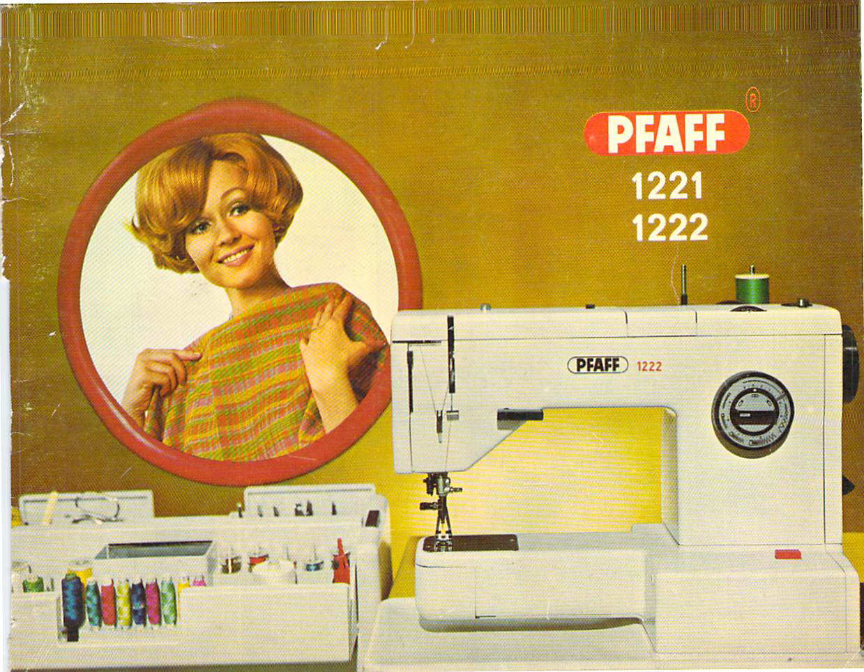 PFAFF 1221 1222 Instruction Manual User Guide: Coil Bound 71 Pages