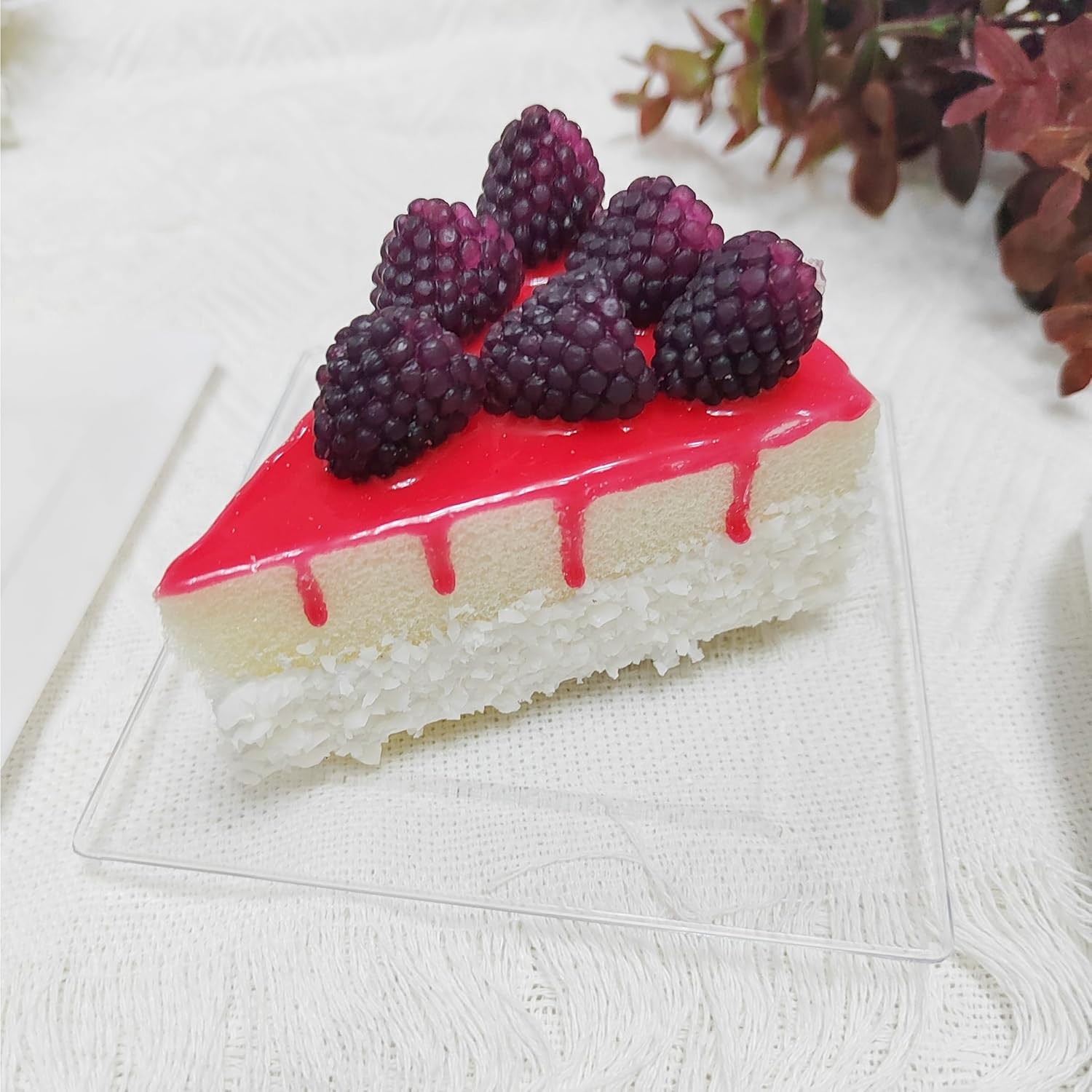 50PCS Hard Plastic Appetizer Plates - Clear Disposable Square for All Occasions